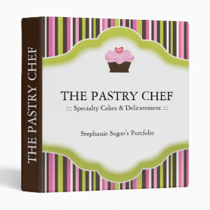 Classeur de dossier de chef de pâtisserie