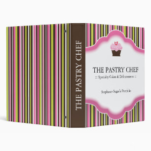 Classeur de dossier de chef de pâtisserie