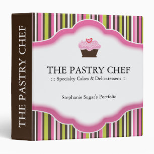 Classeur de dossier de chef de pâtisserie