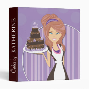 Classeur de dossier de petit gâteau du chef de