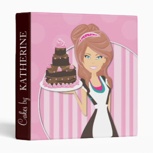 Classeur de dossier de petit gâteau du chef de