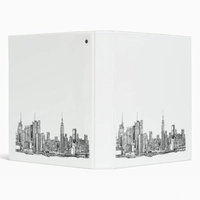 Classeur de dossier d'horizon de New York (Arrière-plan)