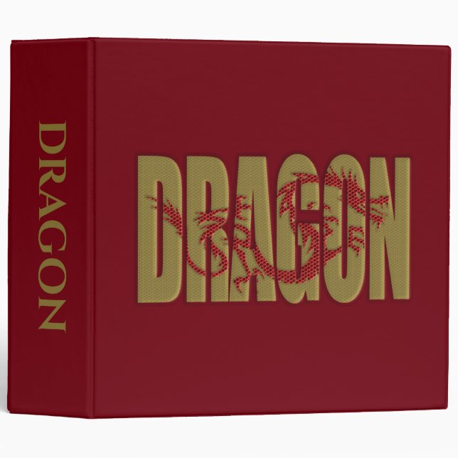 classeur de dragon 3 anneau (Devant/Côté)
