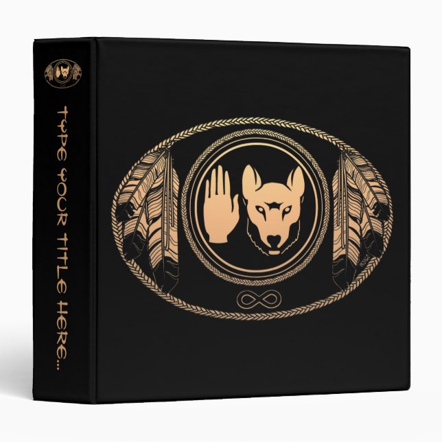 Classeur de drapeau métis personnalisé Album photo (Devant/Côté)