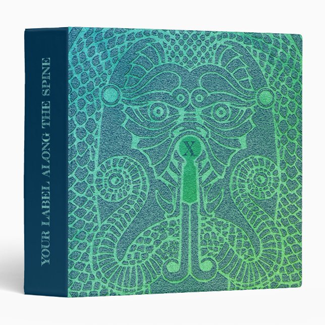 Classeur de face Dragon personnalisable mousse/jea (Devant/Côté)