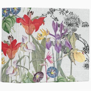 Classeur de faune d'animaux de fleurs d'oiseaux de