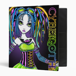 Classeur de fée d'enfant de club de Goth de Cyber