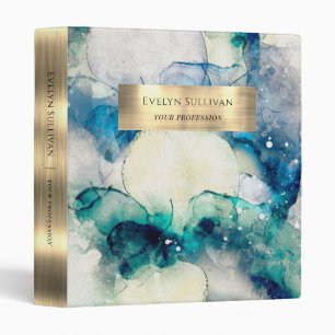 classeur de feuille d'aquarelle bleu turquoise