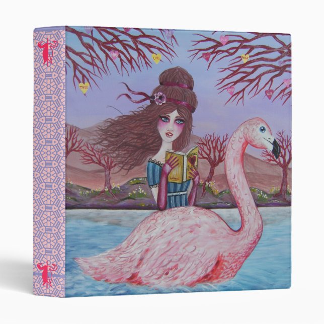 Classeur de Flamant rose (Devant/Côté)