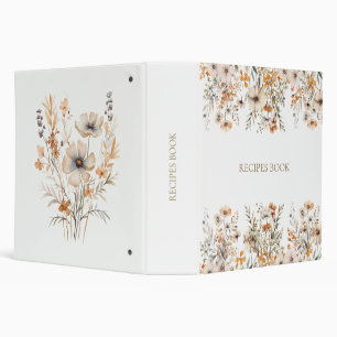 Classeur de fleurs sauvages rustiques élégantes