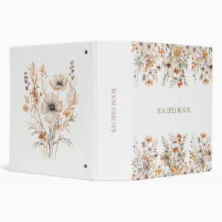 Classeur de fleurs sauvages rustiques élégantes