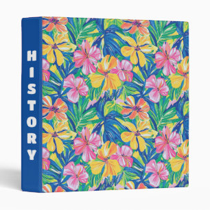 Classeur de fleurs tropicales
