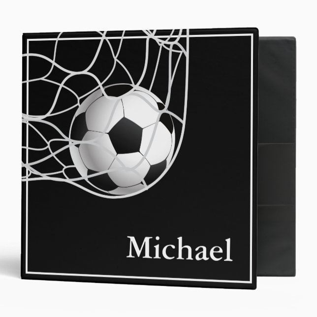 Classeur de football - Nom personnalisé (Devant/intérieur)