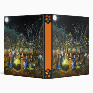 Classeur de Halloween, sorcières autour de