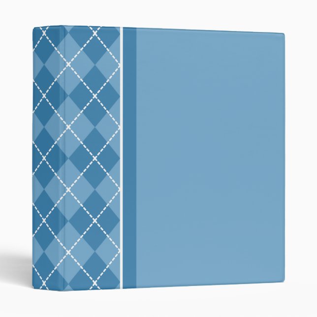Classeur de Jacquard Retro Blue (Devant/Côté)