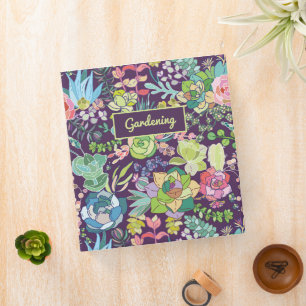 Classeur de jardinage de cactus Succulent