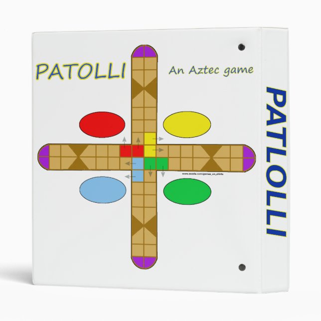 Classeur de jeu de Patolli (Dos/côté)