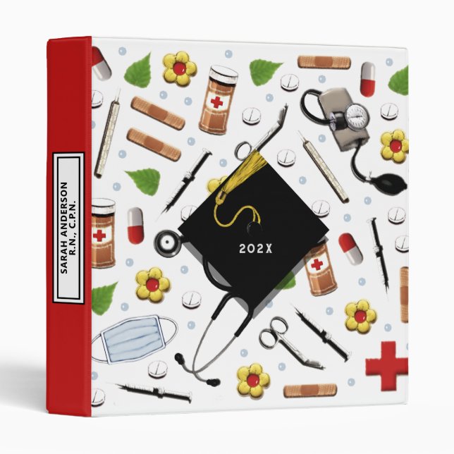 Classeur de la ceinture 3 infirmière (Devant/Côté)