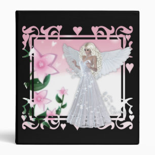Classeur de la conception 3 d'ange de fleur
