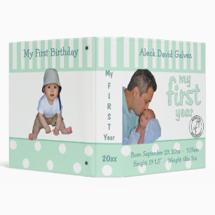 Classeur de la première année du bébé Mint Garder 