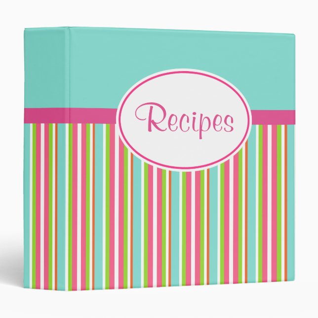 Classeur de la recette arc-en-ciel (Devant/Côté)