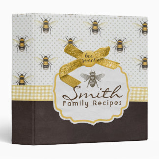 Classeur de la recette d'abeille