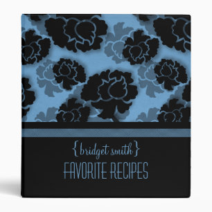 Classeur de la recette de décadence florale grungy