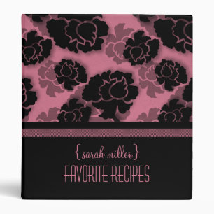 Classeur de la recette de décadence florale grungy