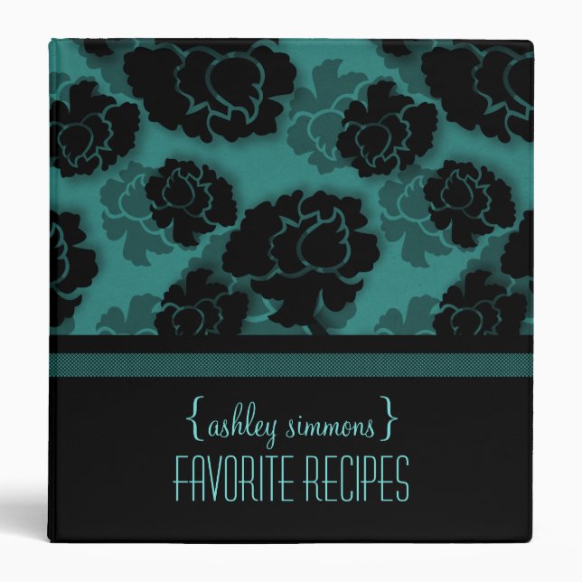 Classeur de la recette de décadence florale grungy (Devant)