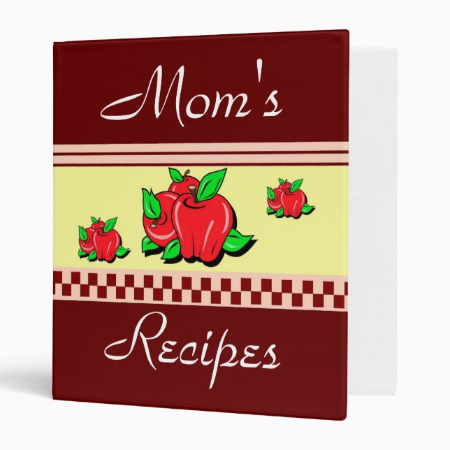 Classeur de la recette de la maman (Devant/intérieur)
