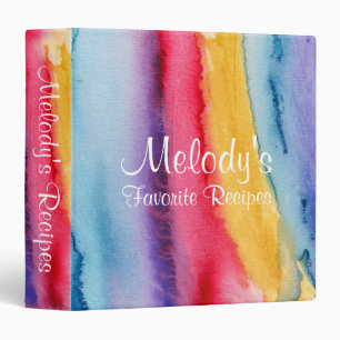 Classeur de la recette de peinture aquarelle