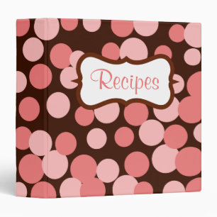 Classeur de la recette de points rebondissants ros