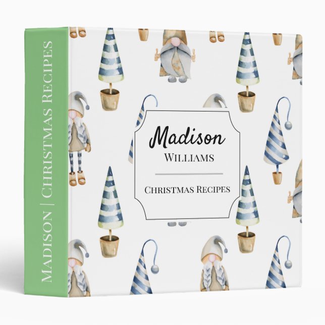 Classeur de la recette des Gnomes scandinaves de N (Devant/Côté)