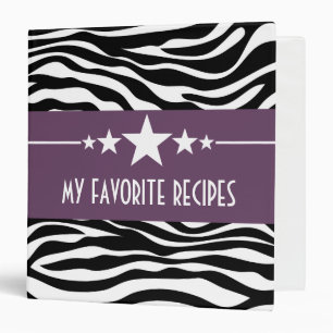 Classeur de la recette Purple Sassy Star Zebra (1,
