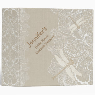 Classeur de la recette rustique Burlap et Lace