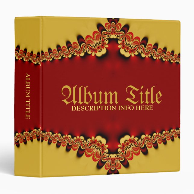 Classeur de l'album du Mariage Royal Satin (Devant/Côté)