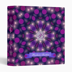 Classeur de l'album Lumières magiques violettes