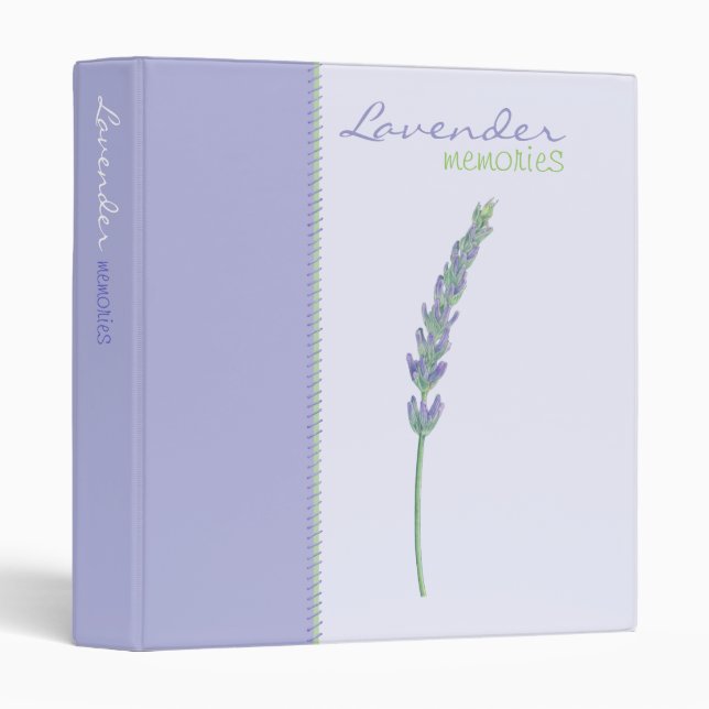 Classeur de Lavender Sprig Avery (Devant/Côté)