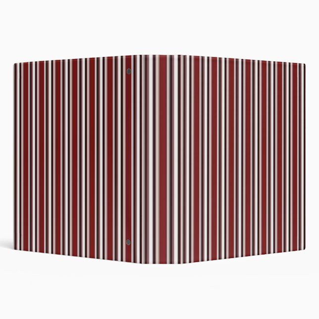 Classeur de l'école Burgundy & White Stripe (Arrière-plan)