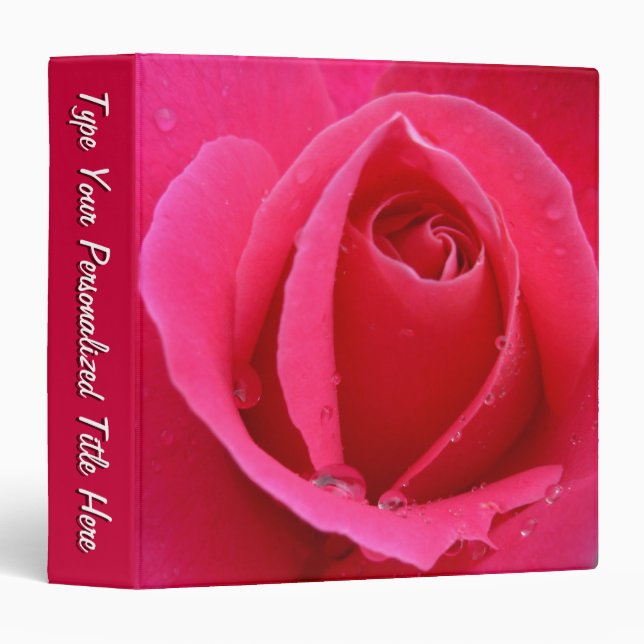 Classeur de l'école de Rose rose Classeur rose cha (Devant/Côté)