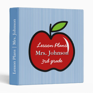 Classeur de l'école d'enseignant bleu carnet de