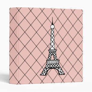 Classeur de l'école Pink Eiffel Tower Paris