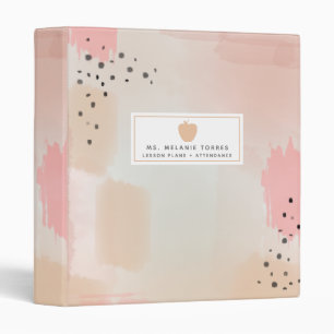 Classeur de l'enseignant de la pomme rose de Bruxe