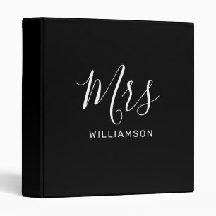 Classeur de l'enseignant en calligraphie noir et b