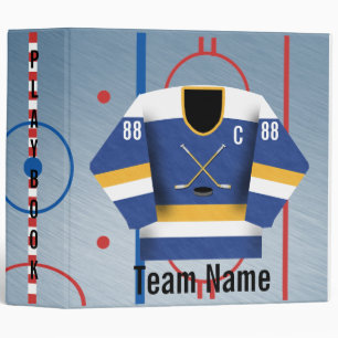 Classeur de l'équipe de hockey sur glace Jersey