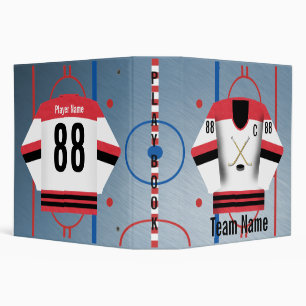 Classeur de l'équipe de hockey sur glace Jersey