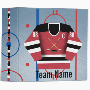 Classeur de l'équipe de hockey sur glace Jersey