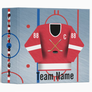 Classeur de l'équipe de hockey sur glace Jersey
