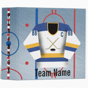 Classeur de l'équipe de hockey sur glace Jersey