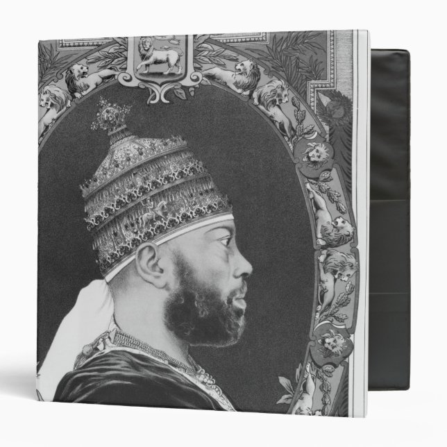Classeur de l'Ethiopie, Menelik II (Devant/Intérieur)